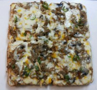 پیتزا بیف با نان تست