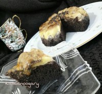 کیک کارامل دارک چاکلت