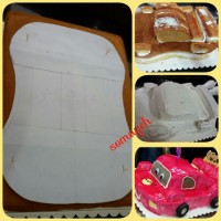 اینم از مراحل کار کیکم