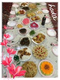 سفره مهمانی و پذیرایی