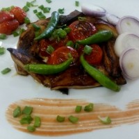 تورته سبزیجات دودی