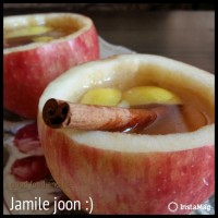 دمنوش به لیمو در سیب