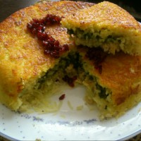 ته چین مرغ و اسفناج