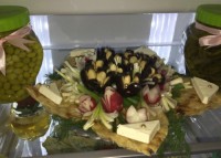 تزیین نون پنیر سبزی یخچال عروس