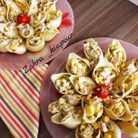 پاستا صدفی شکم پر