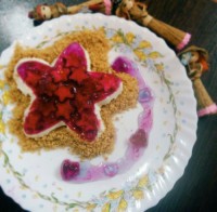 چیز کیک با بیسکویت کرمدار