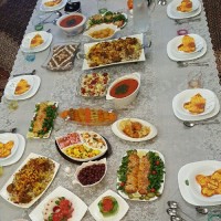 سفره شام من برای مهمونام
