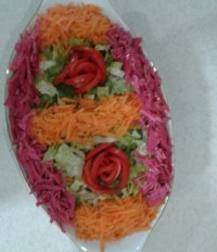 سالاد کاهو و کلم