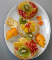 تارت میوه با کِرِم پنیری