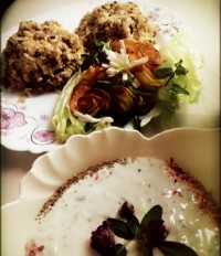 پلو قهوه ای با سبزیجات