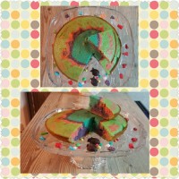 کیک رنگین کمانی