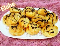 نان خامه ای شکلاتی با بستنی