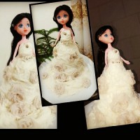 تزیین عروسک با پشمک