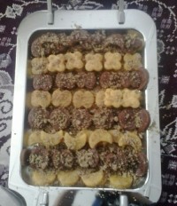 حلوای قالبی زعفرانی و کاکائویی (3)