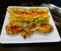 خوراک مرغ و سبزیجات