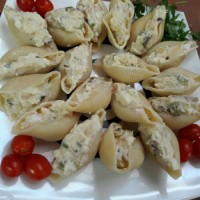 پاستا صدفی شکم پر