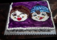 کیک تولد خواهر زاده وبرادرزاده ام از ارشیو