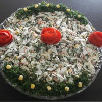 سالاد برگ کلم وکلم بروکلی