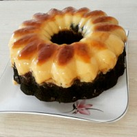 کیک کارامل دارک چاکلت