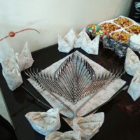 تزیین قاشق و چنگال