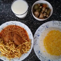 خورشت قیمه بامرغ