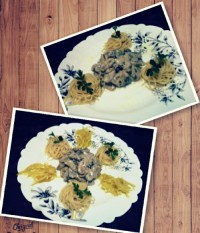 بیف استراگانوف پنیری