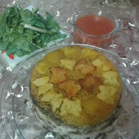 ته چین اسفناج و قره قروت