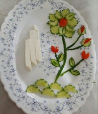 تزیین نون پنیر عصرونه