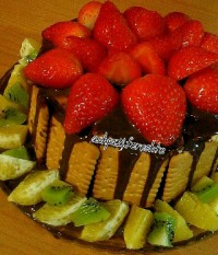 کیک یخچالی ساده