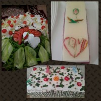 کیک مرغ ژله فالوده ای نان پنیر