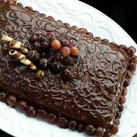 کیک یخچالی ساده