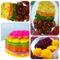 خوراک سیب زمینی با گوجه و ریحان