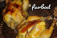 مرغ نمکی شکم پر