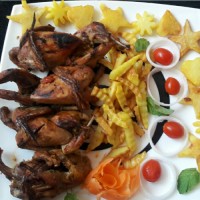 خوراک بلدرچین در فر