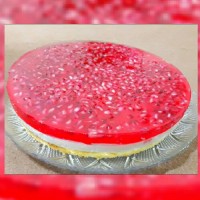 چیز کیک با بیسکویت کرمدار