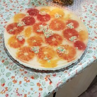 چیز کیک با بیسکویت کرمدار