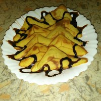 وافل با شکلات نوتلا