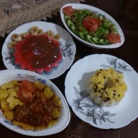 اینم شام من قیمه پلو