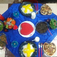 میز دومین سالگرد ازدواجم