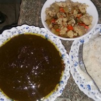 فسنجوون با گوشت بوقلمون