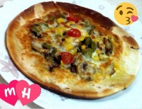 پیتزاگوشت وقارچ