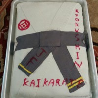 کیک زبرا با روکش فوندانت