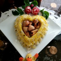 سیر پلو با جوجه کبابی طعمش عالیه