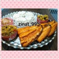 سبزی پلو باماهی سالمون