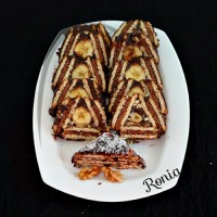 کیک یخچالی مثلثی من...