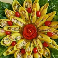 پاستا صدفی شکم پر