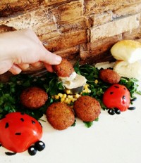 فلافل با سس ارده