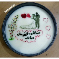 چیز کیک با تزیین ژله تصویری