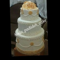 کیک عقد سه طبقه