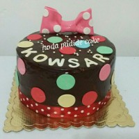 کیک شکلاتی فوندانتی